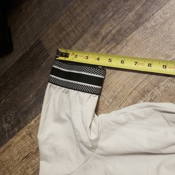 Christian Dior Cropped top White Blue Logo on Neck and at Bottom of shirt - Picture 7 of 14